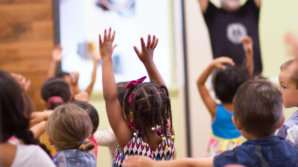 Children singing